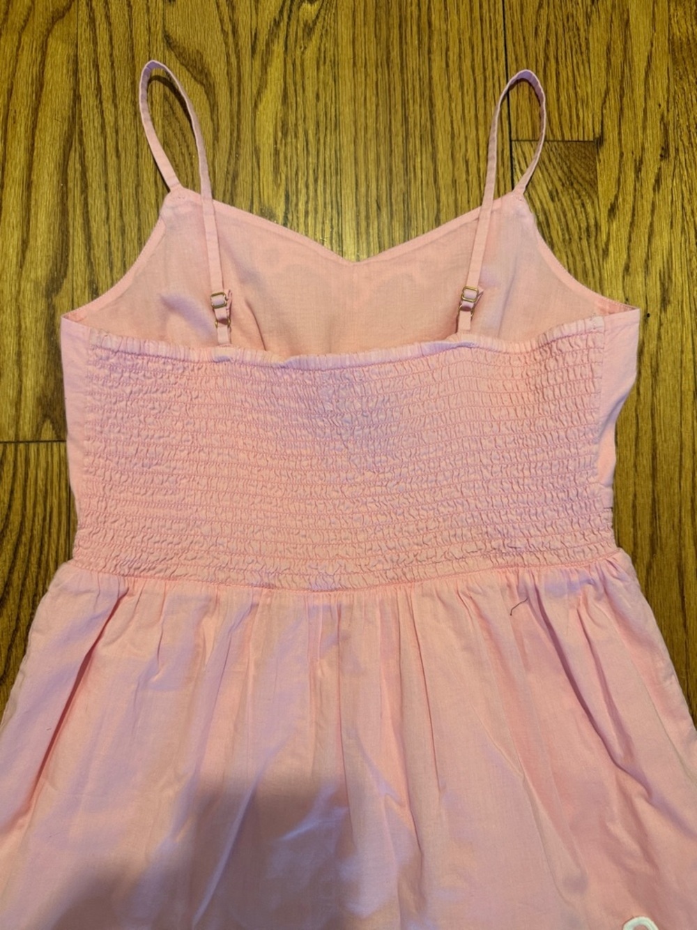 Lilly Pulitzer Pink Tiered Spaghetti-Strap Dress with White Trim - Girls size 14 - Picture 3 of 3